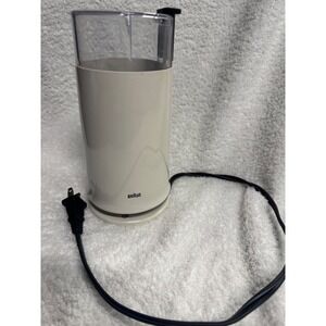 Braun KSM2 Type 4041 Electric Coffee Spice Grinder Off White 150W Vintage Mexico